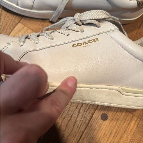 Coach Taupe and Logo Casual Sneakers - Picture 2 of 5
